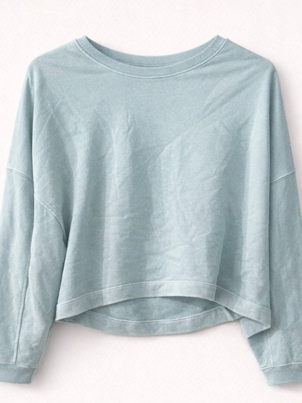 NWT Dynamite Light Blue Cropped Sweatshirt